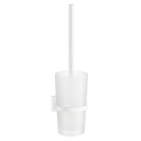 Toiletborstel met Wandhouder Smedbo House Melkglas Mat Wit Smedbo - thumbnail