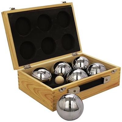 Luxe Jeu de Boules Set in Houten Kist
