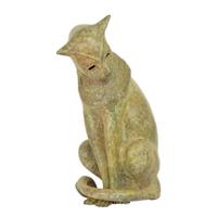 BRONZEN SCULPTUUR VAN EEN EGYPTISCHE KAT - thumbnail