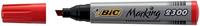 Bic permanent marker Marking 2300 ECOlutions, rood, doos van 12 stuks - thumbnail