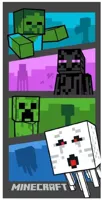 Minecraft handdoek block 70 x 140 cm - katoen - thumbnail