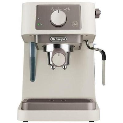 Espressomachine - DELONGHI - STILOSA EC235.CR - Solopomp - RVS waterkoker - ESE compatibel - Stoommondstuk - Crème afwerking