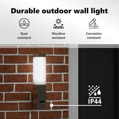 VidaXL Buiten wandlamp zilver 10.5 x 6 x 33 cm