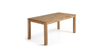 Kave Home uitschuifbare eettafel 'Isbel' eiken naturel, 120-200 x 75cm Kave Home uitschuifbare eettafel 'Isbel' eiken naturel, 120-200 x 75cm