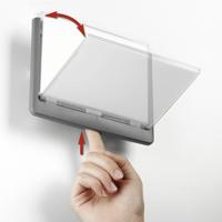 Durable Deur-/infobord | B149xH105,5 mm | controlevenster acrylglas | achterdeel ABS grafiet | 1 stuk - 486137 486137 - thumbnail