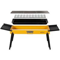 Barbecue Draagbare Aktive Staal 89 x 32 x 22 cm Geel - thumbnail