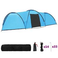 VidaXL Iglotent 8-persoons 650x240x190 cm blauw - thumbnail