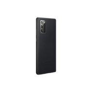 Leather Cover EF-VN980 - Achterzijde behuizing voor mobiele telefoon - leer - zwart - voor Galaxy Note20, Note20 5G - thumbnail