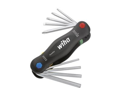 Wiha Plat, Kruiskop Phillips, Inbus, Binnen-Torx Haakse schroevendraaierset 1.5 mm, 2 mm, 2.5 mm, 3 mm, 4 mm, 5 mm, 6 mm, 8 mm, 10 mm PH 2, T 10, T 15, T 20 Wiha Plat, Kruiskop Phillips, Inbus, Binnen-Torx Haakse schroevendraaierset 1.5 mm, 2 mm, 2.5 mm, 3 mm, 4 mm, 5 mm, 6 mm, 8 mm, 10 mm PH 2, T 10, T 15, T 20