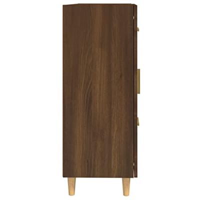Dressoir 69,5x34x90 cm bewerkt hout bruineikenkleurig Dressoir 69,5x34x90 cm bewerkt hout bruineikenkleurig