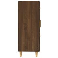 Dressoir 69,5x34x90 cm bewerkt hout bruineikenkleurig - thumbnail