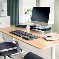 Leitz Ergo muismat met verstelbare polssteun, donkergrijs - thumbnail