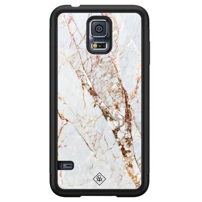 Samsung Galaxy S5 hoesje - Marmer goud Samsung Galaxy S5 hoesje - Marmer goud