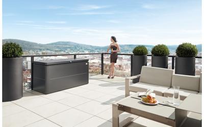 Biohort metalen Loungebox 160x70x83,5 cm- Plat dak- Metaal- Biohort - thumbnail