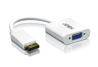 ATEN VC925-AT DisplayPort / VGA Adapter [1x DisplayPort stekker - 1x VGA-bus] Wit 10.00 cm