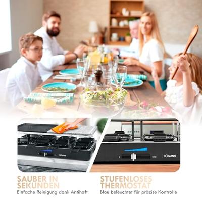 Bomann RG 2279 CB 2in1 Raclette-Grill 1200-1400W