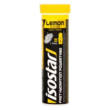 Isostar Powertabs hydrate & perform lemon 120 Gram Isostar Powertabs hydrate & perform lemon 120 Gram