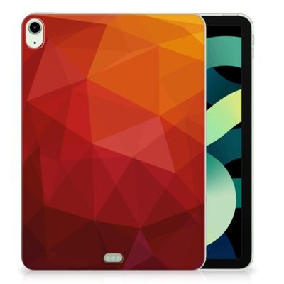 Back Cover voor iPad Air (2020/2022) 10.9 inch Polygon Red Back Cover voor iPad Air (2020/2022) 10.9 inch Polygon Red