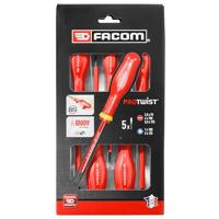 Facom Schroevendraaierset Protwist 5 Delig 1000V - AT5VE.PB - AT5VE.PB - thumbnail