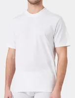 Heren T-shirt korte mouw dikke kwaliteit M3400 - Dik heren ondershirt - Stevige kwaliteit - 100% katoen - L - Wit - thumbnail