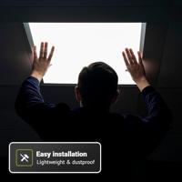 LED Paneel - 62x62 cm - 36 Watt - 4860lm (135lm/W) - 3000K warm wit - Dali Dimbaar - Flikkervrij - UGR22 - 5 jaar garantie - thumbnail