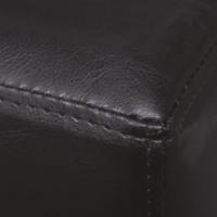 Bankje 139,5 cm kunstleer donkerbruin - thumbnail