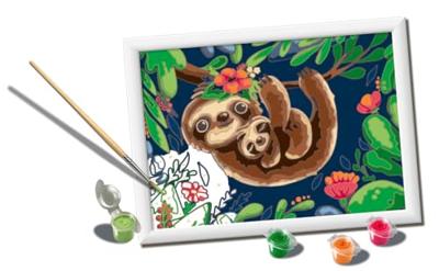 Ravensburger creart schilderen op nummer - schattige luiaards - thumbnail