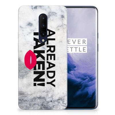 OnePlus 7 Pro | Siliconen hoesje | met naam Already Taken White