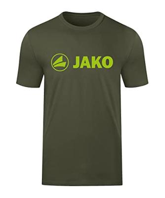 JAKO 6160 T-Shirt Promo - Kaki/Fluogroen - M JAKO 6160 T-Shirt Promo - Kaki/Fluogroen - M