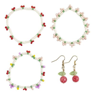 Creativ Company Mini hobbyset sieraden, elastische armband en oorbel, 1 doos