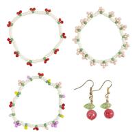 Creativ Company Mini hobbyset sieraden, elastische armband en oorbel, 1 doos - thumbnail