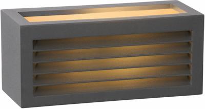 Lucide DIMO - Wandlamp Binnen/Buiten - 1xE27 - IP54 - Antraciet