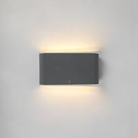 QAZQA Buiten wandlamp donkergrijs 17,5 cm incl. LED IP65 - Batt - thumbnail