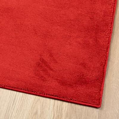 VidaXL Vloerkleed oviedo laagpolig 160x160 cm rood