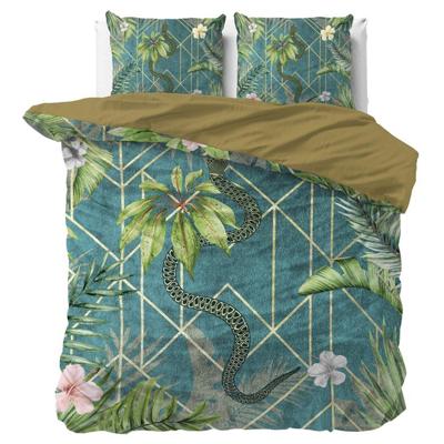 Sleeptime Indulge - Palm Wood Dekbedovertrek Katoen - Groen | OP=OP! - 240 x 220