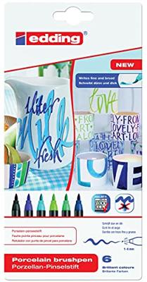 Brushpen edding 4200 porselein koele kleuren | 10 stuks