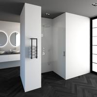 BRAUER Deur 50 helder glas geschikt voor tweepuntsgreep - thumbnail