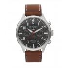 Horlogeband Olympic OL89HSL044 Leder Bruin 22mm - thumbnail