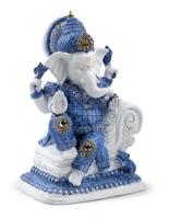 Wit & Blauw Ganesh Meditatie - thumbnail
