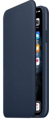 Apple leather Folio case iPhone 11 Pro Max Deep Sea Blue