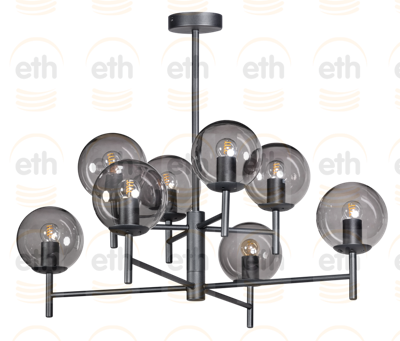 ETH Glazen hanglampDavina 8-lichts - 05-HL4192-30