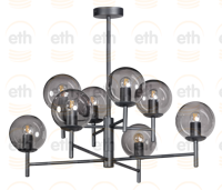 ETH Glazen hanglampDavina 8-lichts - 05-HL4192-30 - thumbnail