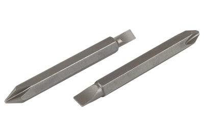 Wolfcraft Dubbelbits | Solid | PH/sleuf | L65mm | 2 stuks - 2407000 Wolfcraft Dubbelbits | Solid | PH/sleuf | L65mm | 2 stuks - 2407000