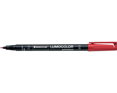 Viltstift staedtler ohp lumo sf 313 perm rood | 10 stuks