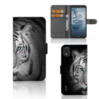 Nokia C2 2nd Edition | Telefoonhoesje | Met pasjeshouder | Tijger - thumbnail