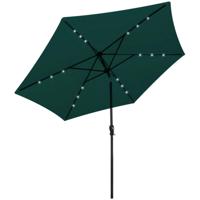 Parasol kantelbaar met LED 3 m groen - thumbnail