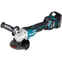 Makita Makita DGA517RTJ - Winkelschleifer - schnurlos DGA517RTJ Haakse accuslijper 125 mm Incl. 2 accus, Incl. lader 18 V 5 Ah - thumbnail