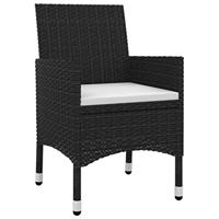 7-delige Tuinset met kussens poly rattan en glas - thumbnail