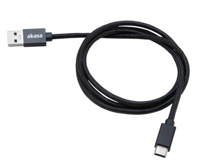 Akasa AK-CBUB44-10BK USB-kabel 1 m USB 3.2 Gen 1 (3.1 Gen 1) USB C USB A Zwart