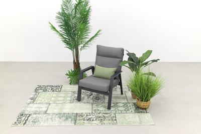 VDG Azoren loungestoel verstelbaar - Antraciet